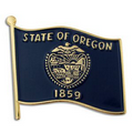 Oregon State Flag Pin